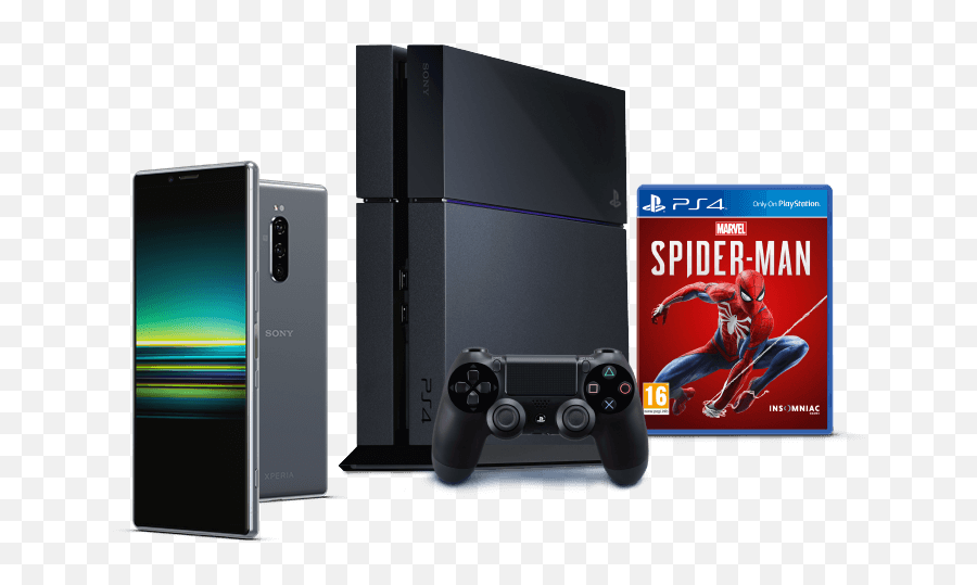 Sony Xperia 1 With Playstation 4 Bundle - Playstation 4 Spiderman Edition Png,Playstation Png