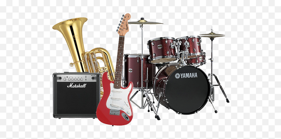 Download Free Png Band Musical Instruments U0026 - Yamaha Drum Set,Musical Png
