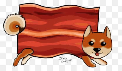 Download Hd Doge With Bacon Png - Bacon Doge Bacon Doge,Doge Png