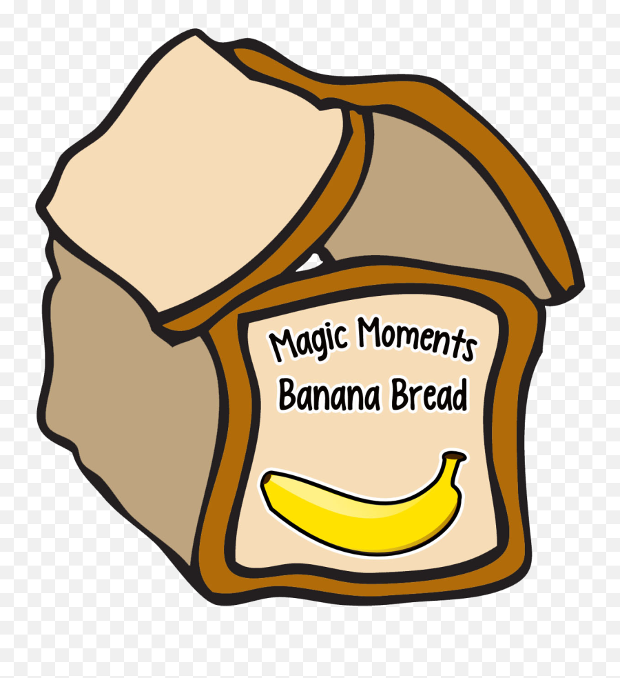 Magic Moments Banana Bread Introducing - Banana Bread Clipart Png,Bread Logo