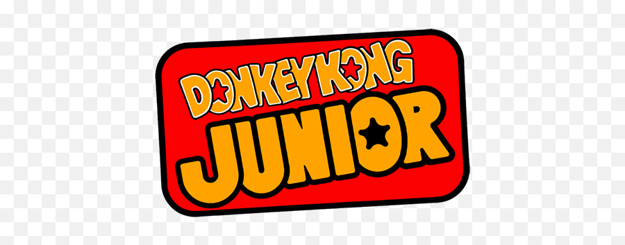 Download Hd Donkey Kong Junior Logo - Donkey Kong Jr Logo Donkey Kong Jr Marquee Png,Funky Kong Png