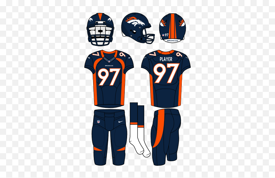 Denver Broncos Alternate Uniform - Denver Broncos Home Uniforms Png,Denver Broncos Logo Images
