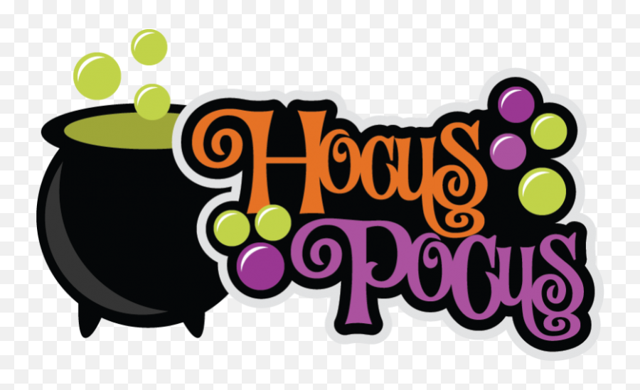 Hocus Pocus Svg Scrapbook Title - Halloween Hocus Pocus Clipart Png