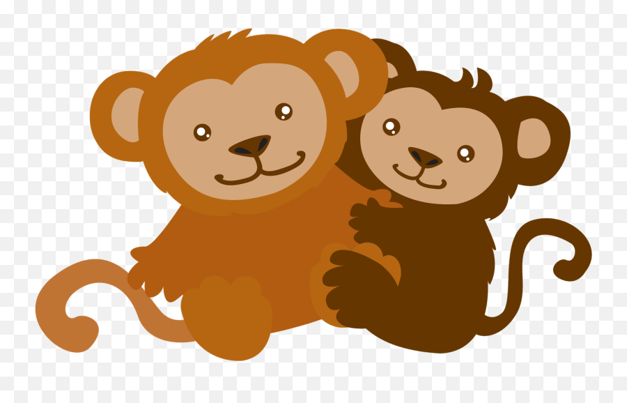 Couple Clipart Monkey Transparent Free For - Happy Png,Monkey Transparent