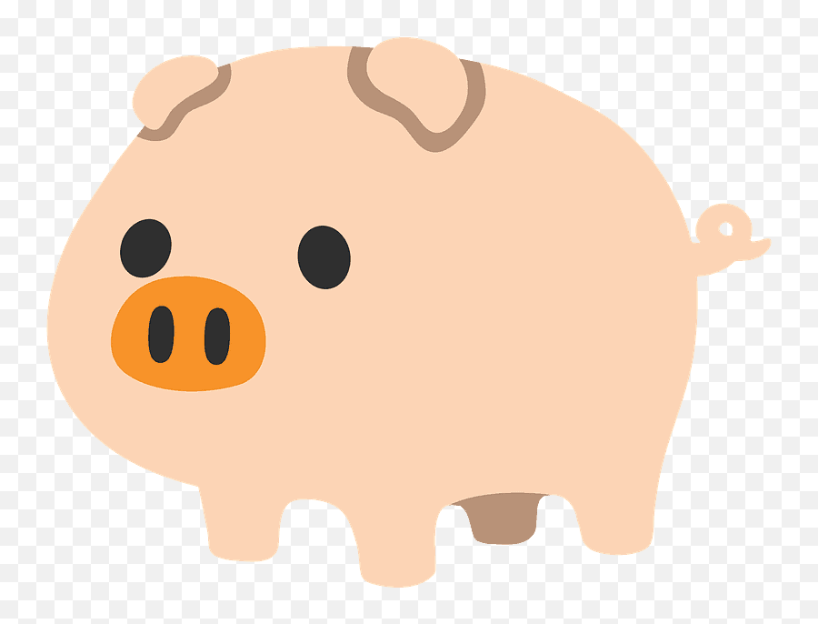 Pig Emoji Clipart - Domestic Pig Png,Pig Emoji Png