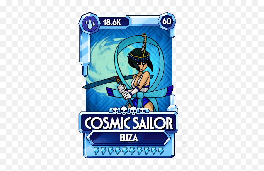 Your Scheme Is As Hopeless A Bubble - Sailor Mercury Skullgirls Mobile Custom Cards Png,Sailor Mercury Png