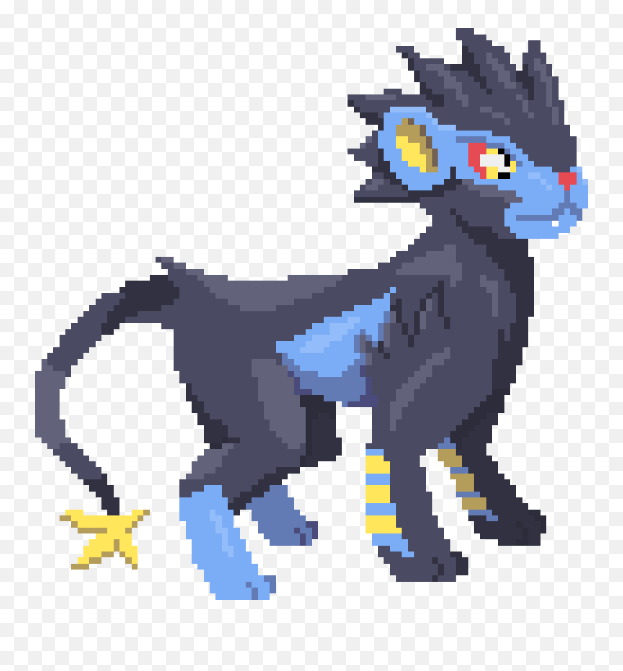 Pixilart - Luxray By Rubydragon 8 Bit Batman Png,Luxray Png