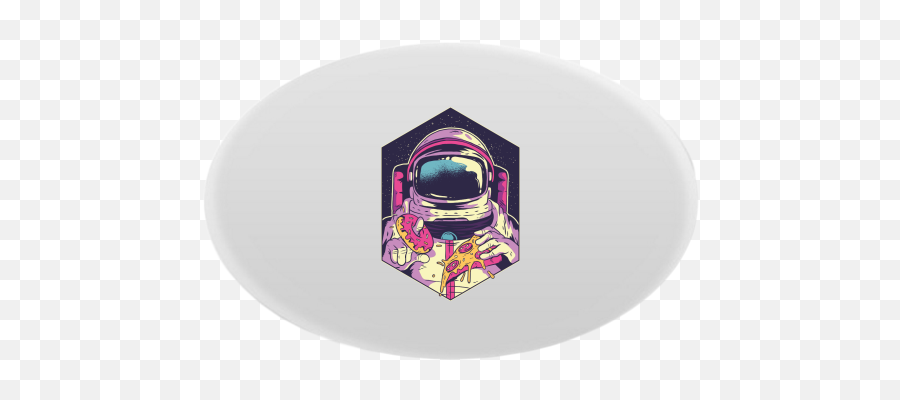Oval Magnet With Printing Astronaut Food - Pizza Astronauta Png,Astronaut Transparent