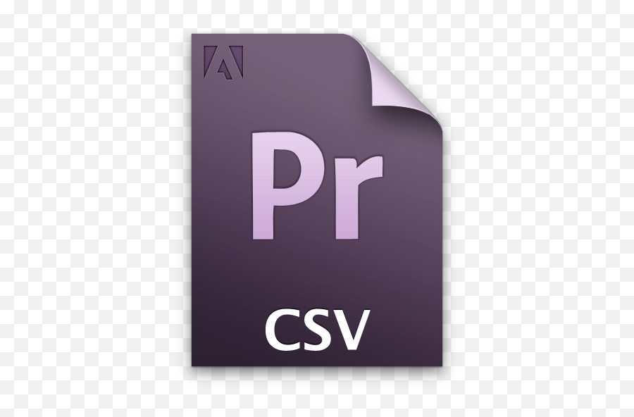 Adobe Premiere Pro Csv Icon - Language Png,Adobe Premiere Cs5 Icon