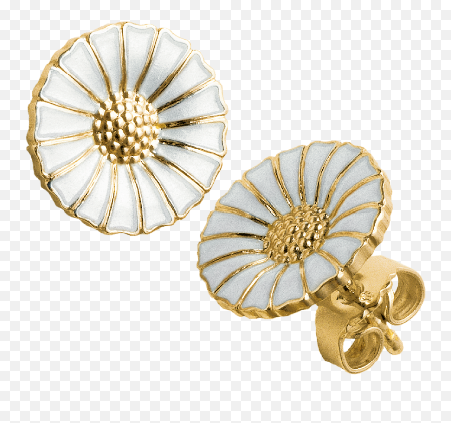 Daisy Earrings In Gold Plated Sterling - Marguerit Øreringe Georg Jensen Png,Icon Collection Jewelry Made In Vietnam