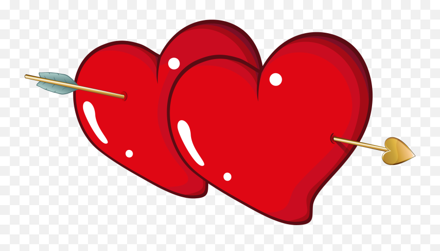 Heart Arrow Png Download Free Clip Art - Heart Valentine Clip Art,Love Arrow Png
