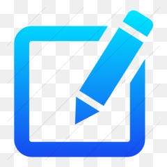 Ios Edit Icon 230429 - Free Icons Library Blue png