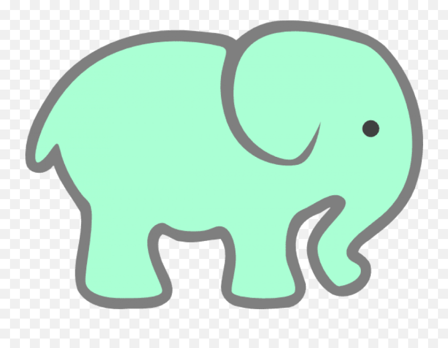 Download Free Png How To Set Use Green Baby - Draw A Small Elephant,Elephant Clipart Transparent Background