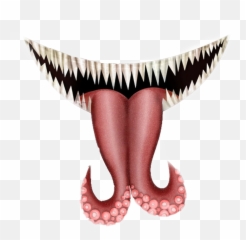 Sharp Teeth Png - Transparent Scary Mouth Png Transparent,Smiling Mouth Png