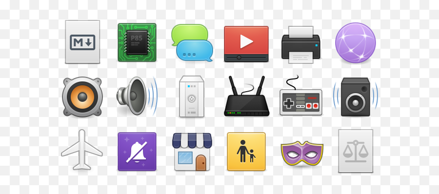 Icons By Sam - Networking Hardware Png,Icon Sets Design