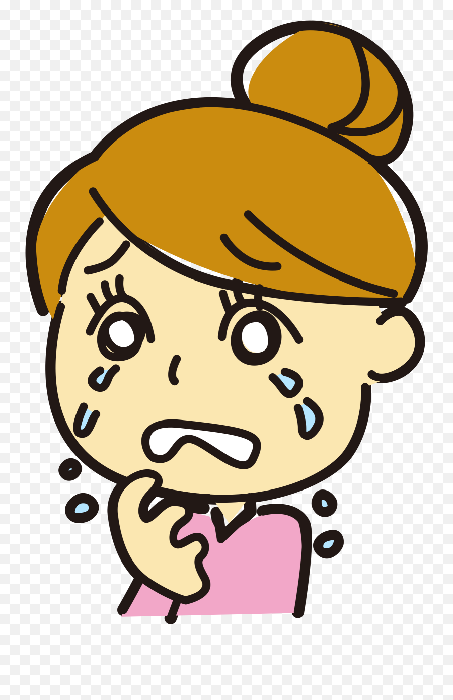 Crying Clipart Png - Woman Crying Clipart,Crying Tears Png