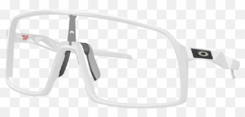 Oakley Sutro Oo9406 - 5437 Polished White Frame Clear Lens Full Rim png