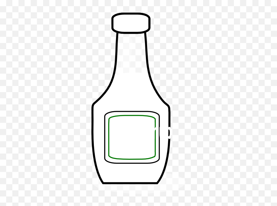 Bu0026w Ketchup Bottle Clip Art - Vector Clip Art Ketchup Black And White Png,Ketchup Icon