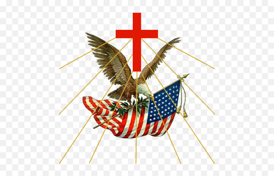 Tac Eagle With Red Cross And Golden Rays Transparent - Happy Memorial Day Png,Red Cross Transparent Background