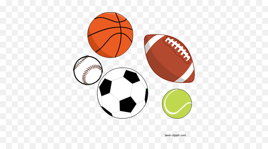 Free Sports Balls And Other Clip Art - Sports Balls Clipart Png,Soccer Ball Transparent Background