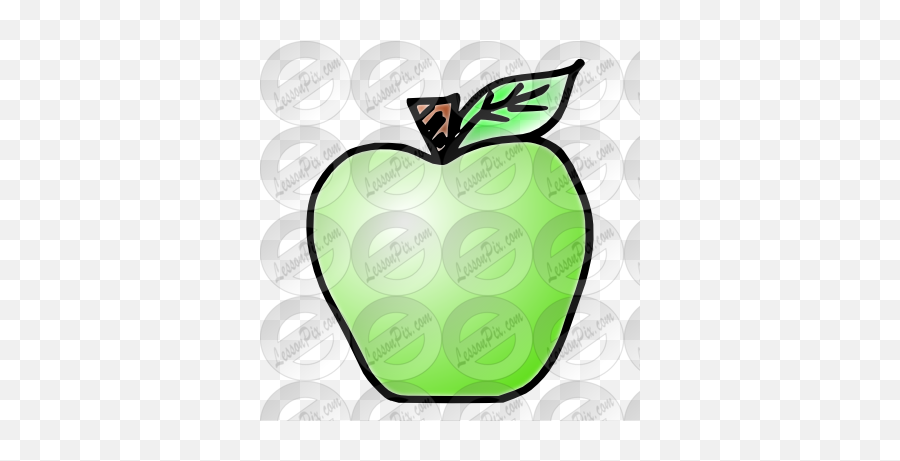 Green Apple Picture For Classroom Therapy Use - Great Illustration Png,Green Apple Png