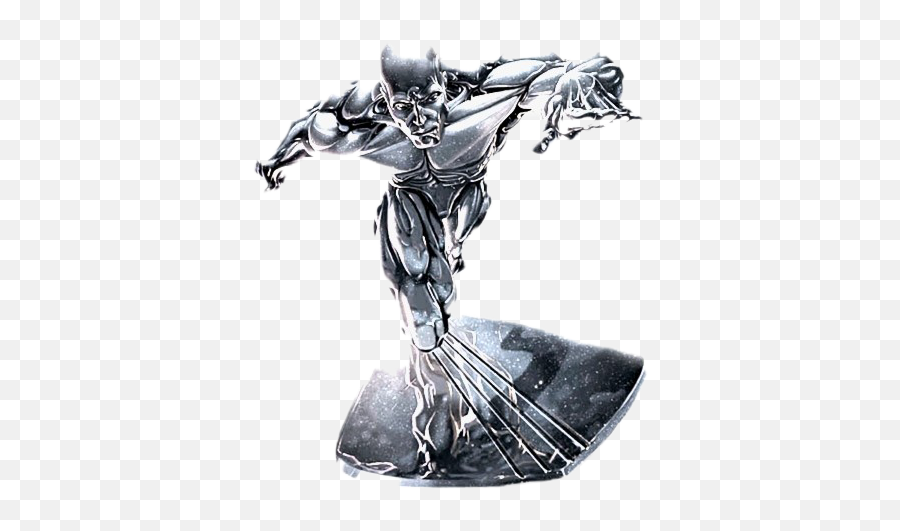 Silver Surfer Png Clipart Background - Silver Surfer Png,Silver Surfer Png