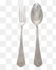 Silver Fork Png Image With Transparent - Background And Spoon