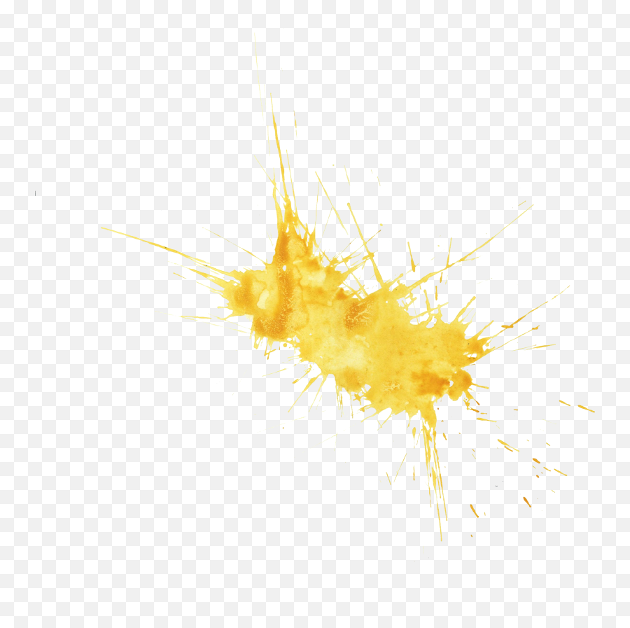 20 Yellow Watercolor Splatter Png Transparent Onlygfxcom - Watercolour Splash Yellow Png,Plankton Png