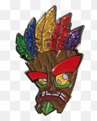 Download Crash Glitter Aku Mask - Aku Aku Png,Aku Png