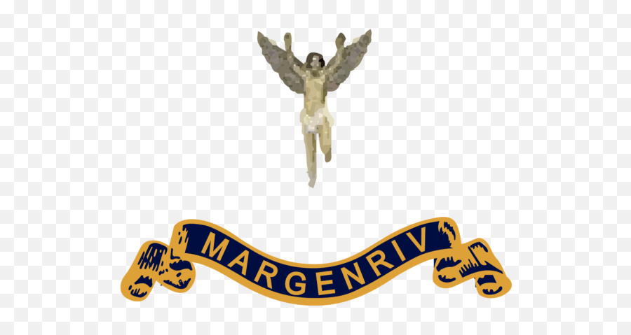 Margenriv Angel With Ribbon Logo Brands Of The World - Illustration Png,Ribbon Logo Png