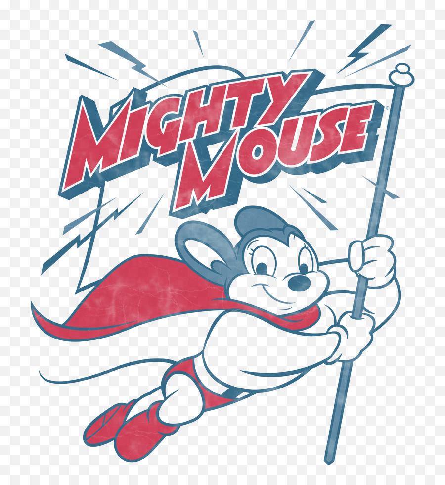 Mighty Mouse Flag Juniors T - Shirt Cartoon Png,Mighty Mouse Png