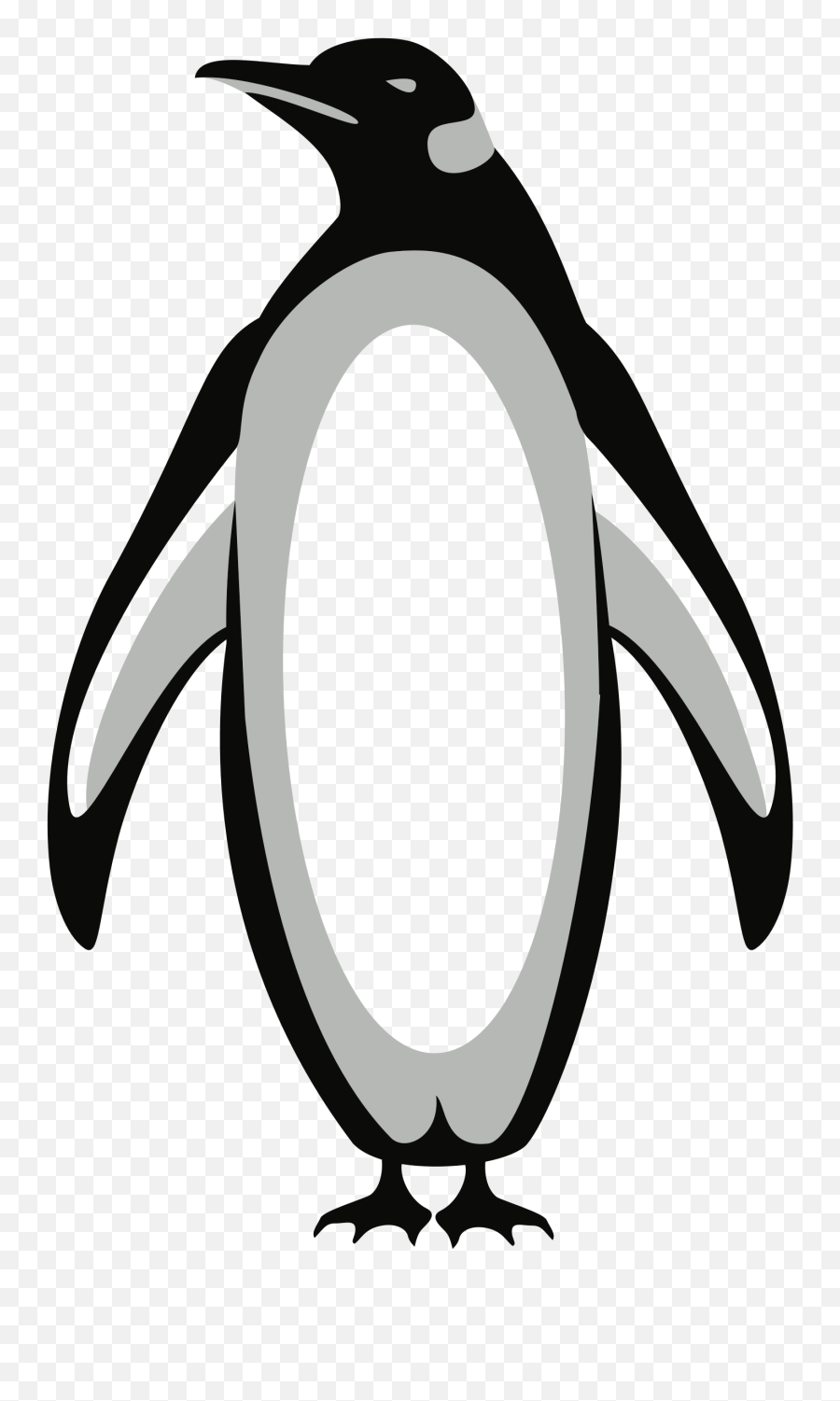 Emperor Penguin Clip Art Vector Graphics Openclipart - Penguin Clip Art Black And White Png,Penguin Png
