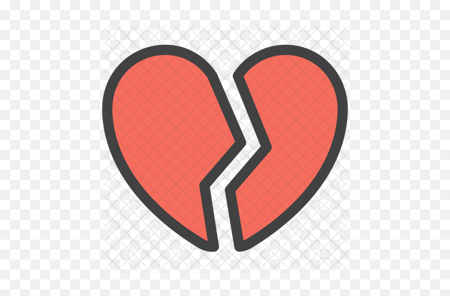 Broken Heart Emoji Icon Of Colored - Icon Png,Broken Heart Emoji Png