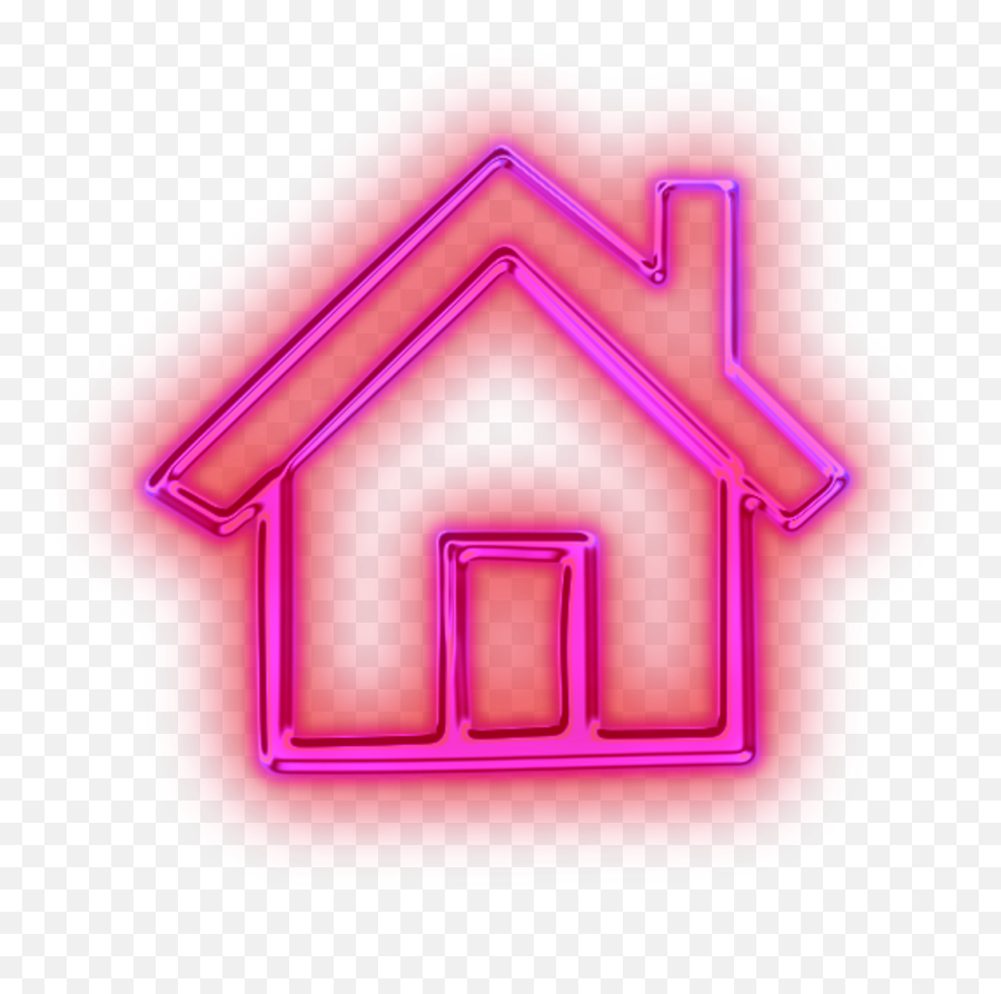 Pink House Png Transparent Free For Download - Pink Neon Icons Png,Neon Light Png