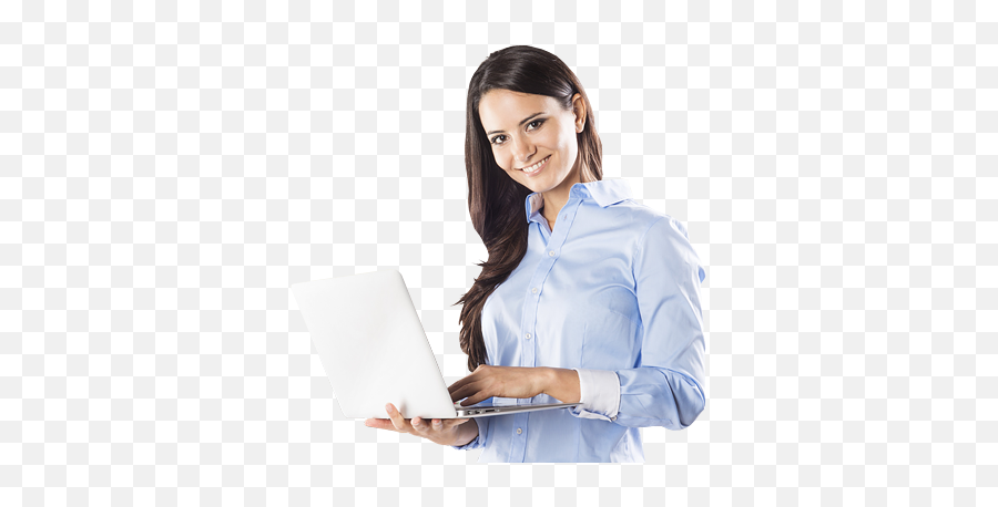 Woman - Woman With Computer Png Full Size Png Download Woman Is Computer Png,Woman Png