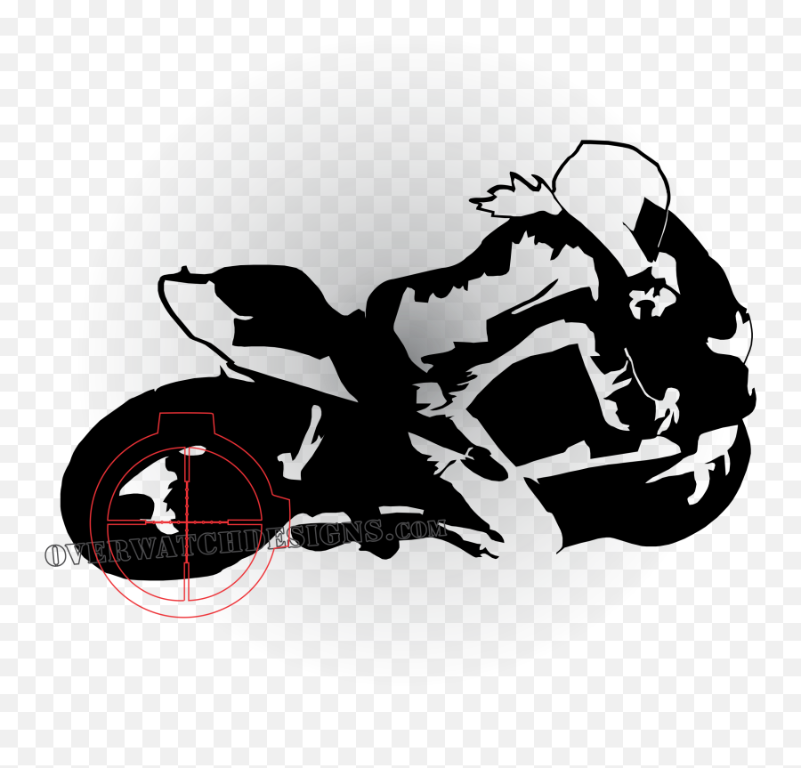 Sport Bike Rider Clip Art - Sport Bike Silhouette Png,Bike Rider Png