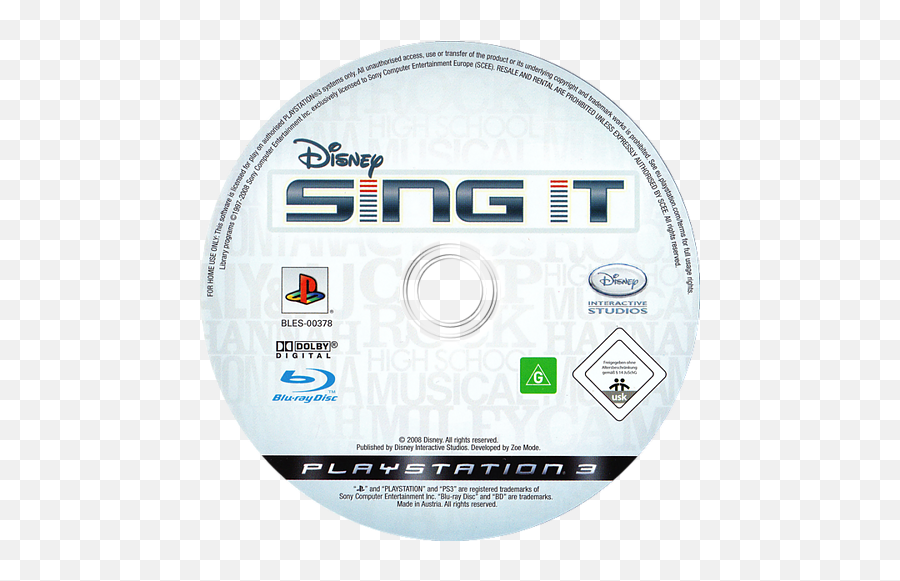 Bles00378 - Disney Sing It Disney Sing It Disney High School Musical Ps3 Png,Disney Interactive Logo