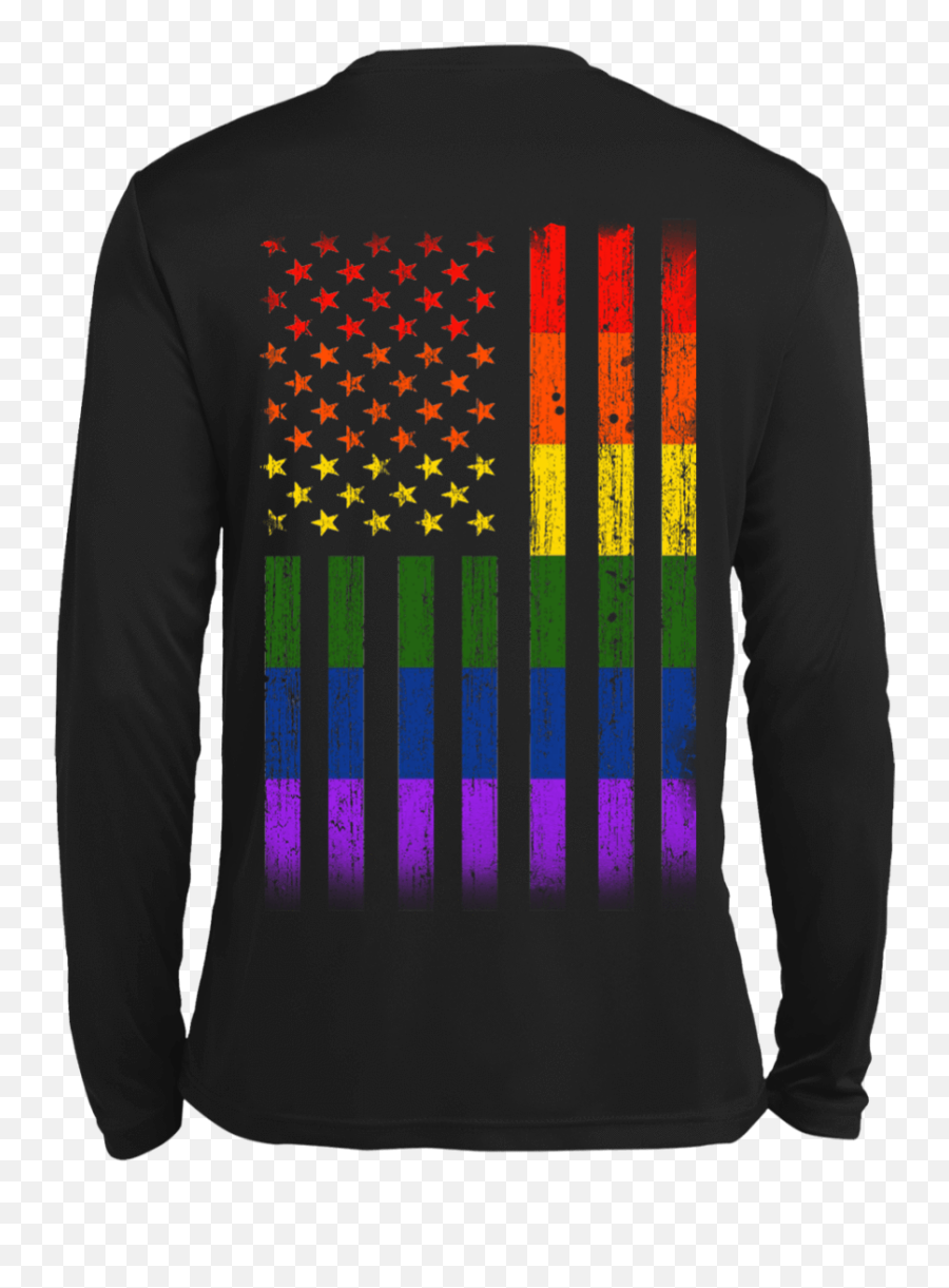 Download Hd Rainbow Lesbian Gay Pride Lgbt America Flag - Sweater Png,Lgbt Flag Png