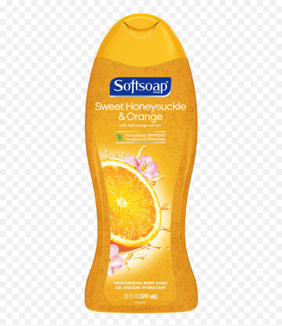 Softsoap Sweet Honeysuckle U0026 Orange Moisturizing Body Wash 20 Fl Oz - Softsoap Honey Suckle And Orange Peel Png,Honeysuckle Png