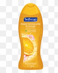 Softsoap Sweet Honeysuckle U0026 Orange Moisturizing Body Wash 20 Fl Oz - Softsoap Honey Suckle And Orange Peel Png,Honeysuckle Png