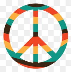 Colorful Peace Symbol Icon - Simbolo Da Paz Png