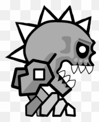 Geometry Dash Icon Coloring Pages Cráneos Calaveras - Geometry Dash Icons png