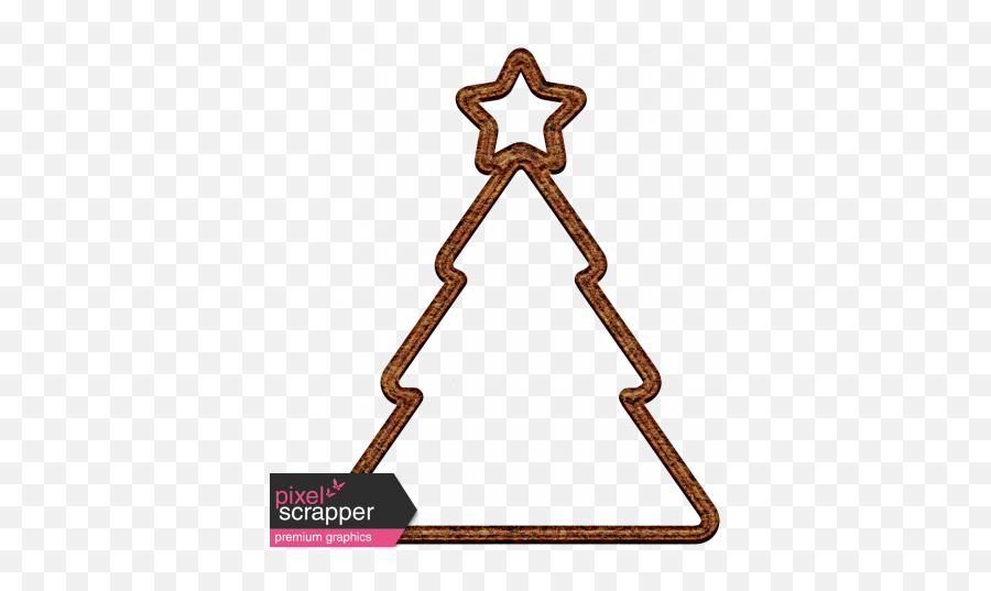 Christmas Cork Piece Tree 2 Graphic By Marisa - Christmas Tree With Star Outline Svg Png,Christmas Tree Outline Png
