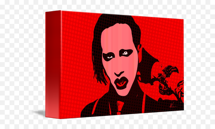 Marilyn Manson Pop Art By William Cuccio - Marilyn Manson Png,Marilyn Manson Logos