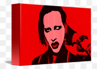 Marilyn Manson Pop Art By William Cuccio - png