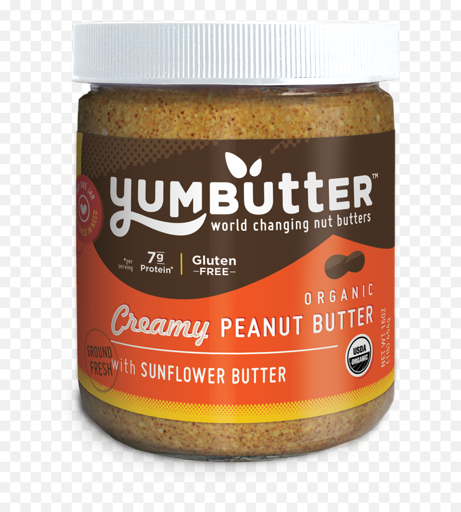 Download Organic Creamy Peanut Butter Jar Png Image With No - Paste,Peanut Butter Transparent
