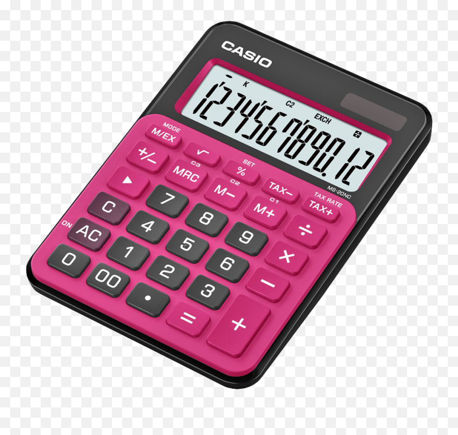 Pink Business Calculator Png Image