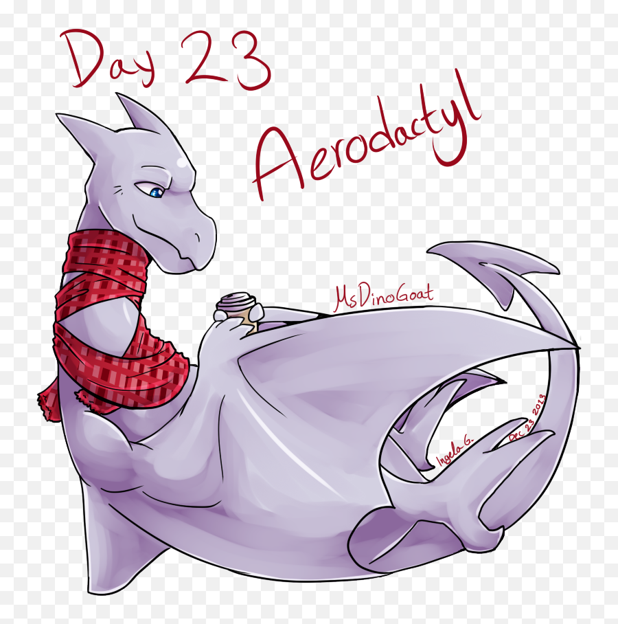 Pokeddexy Day 23 - Aerodactyl U2014 Weasyl Fictional Character Png,Aerodactyl Png