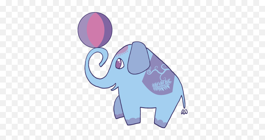 Kids Circus Elephant Wall Sticker - Animal Figure Png,Circus Elephant Png