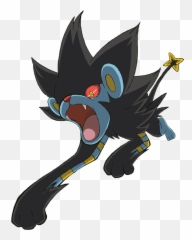 Download Spoiler - Luxray Cartoon Full Size Png Image Fictional Character,Luxray Png
